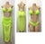 Bodacious 3 piece Swim Set (neon yellow)